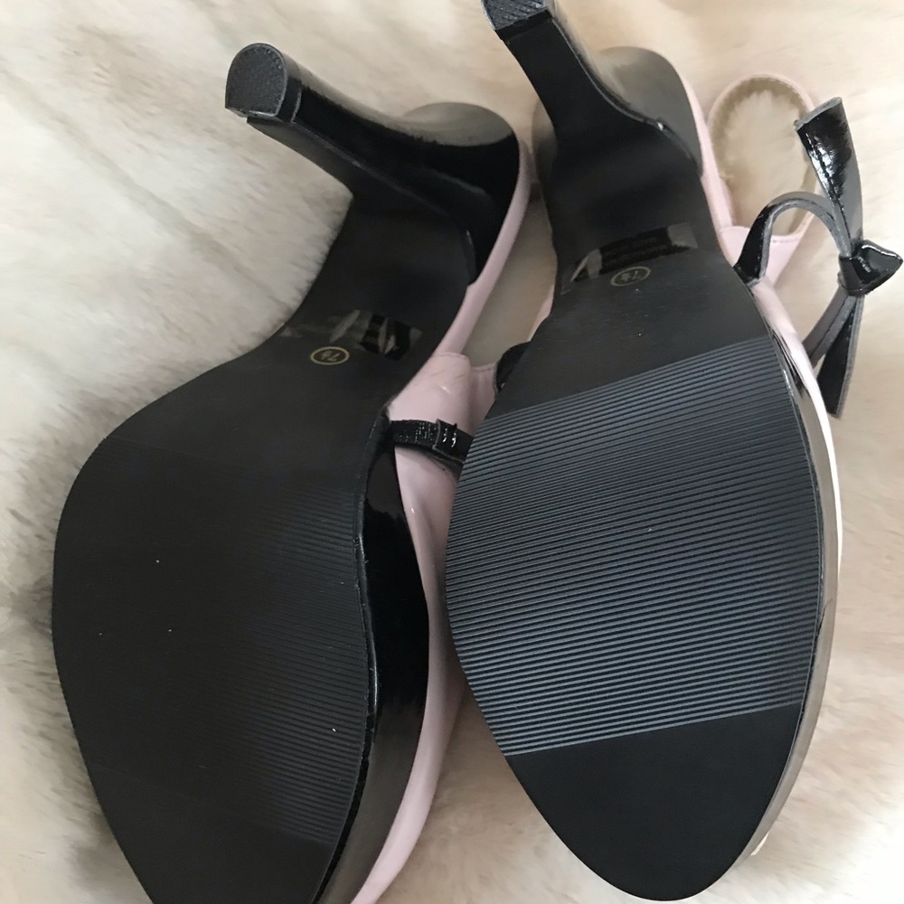 🍀NWOT 2 for $15 Pastel pink/black patent leather - Picture 6 of 7